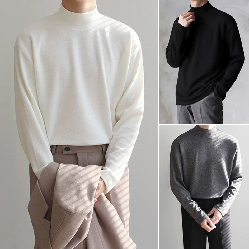Cotton Long-Sleeve T-Shirt 【MC8373】