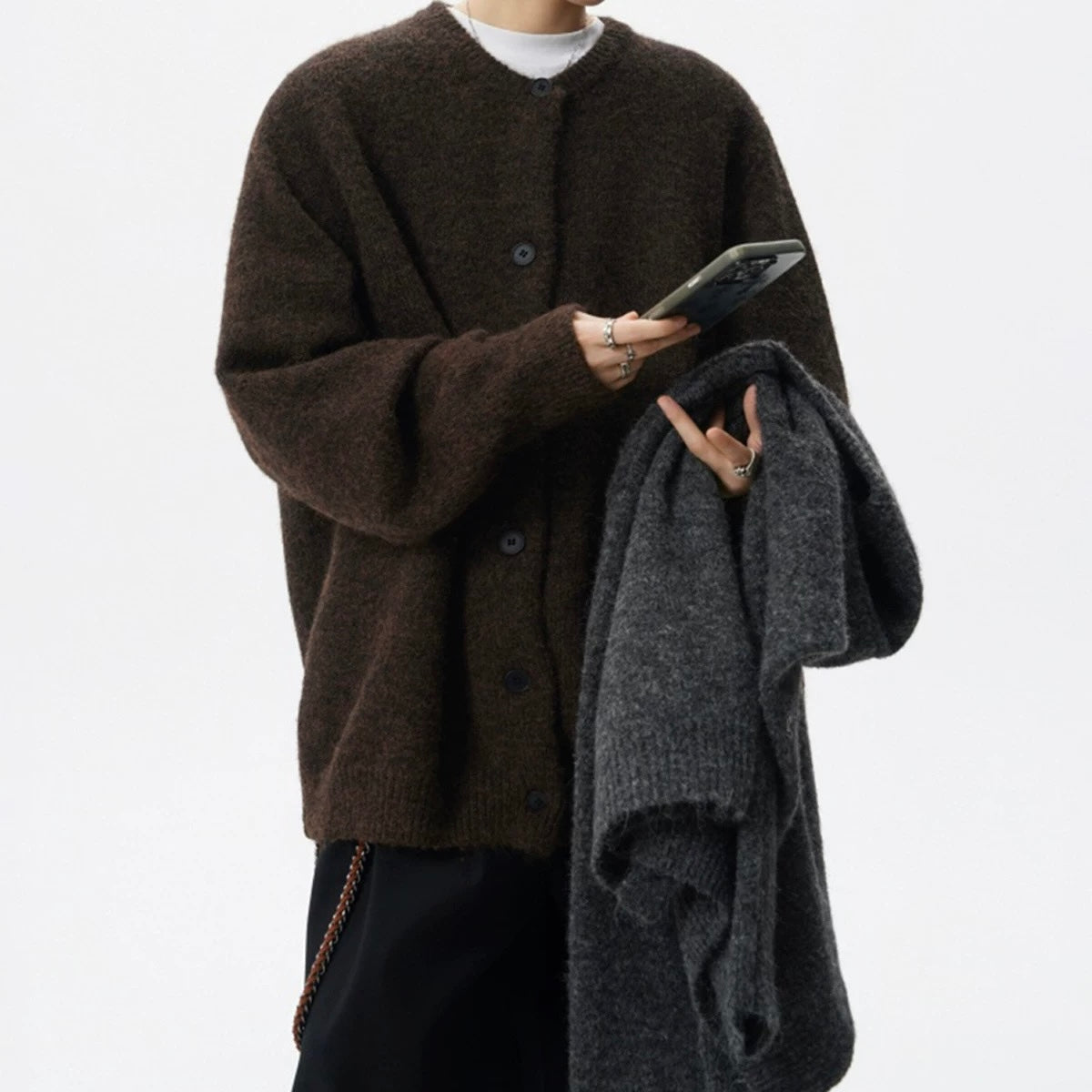 Cardigan Sweater Loose Knitwear Coat【VB2958】