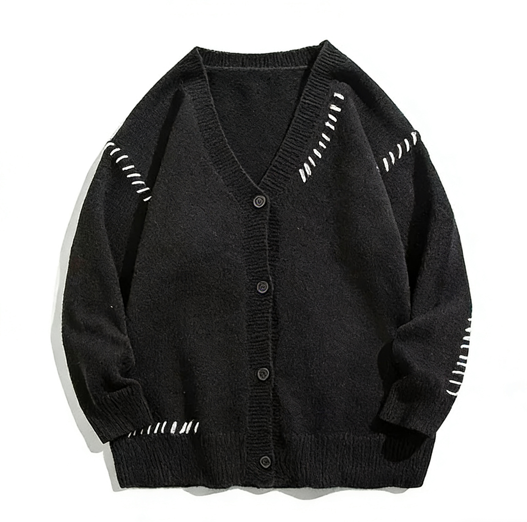 Hand-Stitched String Knit Cardigan【BM9049】