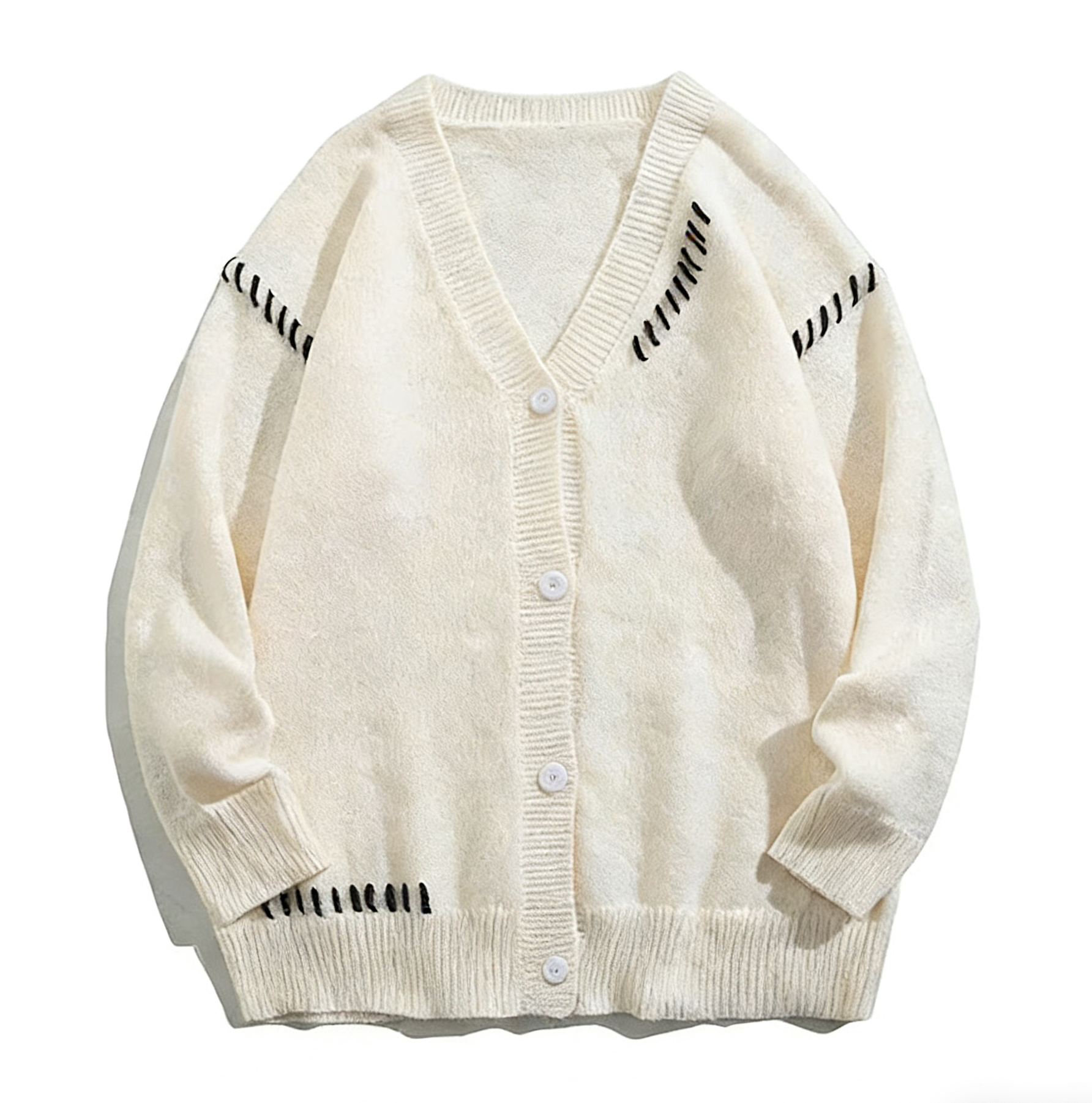 Hand-Stitched String Knit Cardigan【BM9049】